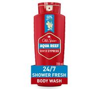 Old Spice Refreshing Body Wash for Men 3X Defense 24/7 Shower Fresh with Long Lasting Scent Red Collection Aqua Reef with Cypress Scent 24 o