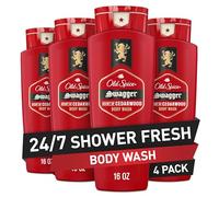Old Spice Refreshing Body Wash for Men, 3X Defense, 24/7 Shower Fresh with Long Lasting Scent, Red Collection, Swagger with Cedarwood Scent, 16 oz (Pack of 4)