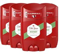 Old Spice Restart Deodorant Stick for Men 50 ml, 48 Hour Freshness 0% Aluminium Salts No White Residue and Yellow Stains, Long lasting freshness everybody wants (PACK OF 4)