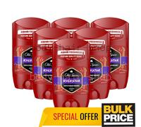 Old Spice Rockstar Stick Deodorant Alu-Free Fresh Bergamot Sweat Protect 6-Pack