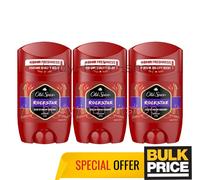 Old Spice Rockstar Stick Deodorant Alu-Free Fresh Bergamot Sweat Protect 6-Pack