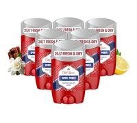 Old Spice Sport Power Antiperspirant Mens Deodorant Stick, Roll On Deodorant for Men, Anti Perspirant Value Pack, 6 x 50ml
