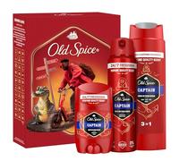 Old Spice Urban Traveller Gift Set With Captain Deodorant Stick, Spray, Shower Gel, 24/7 Fressshhh With Daily Use, Long Lasting Perfume Quality Scent