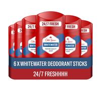 Old Spice Whitewater Men's Deodorant Stick 50ml x 6 Pack 0% Aluminium Salts