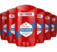 Old Spice Whitewater Men's Deodorant Stick 50ml x 6 Pack 0% Aluminium Salts