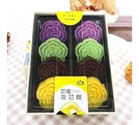 Old style Bean paste cake, ready-to-eat mango flavor Dim sum, chocolate biscuits, fruit candy snacks, instant breakfast, leisure snacks, red bean moon cake, Chinese specialty (Type A 240g,4 boxes)