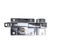Old Style Exterior Mechanical Door Lock, Heavy Duty Iron Security Bolt with Rust Resistant Finish, Anti-Theft Latch for Wooden Doors and Garden Fence Gate(Right)