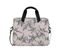 Old Style Hemlock Lavender Laptop Sleeve Case Concise Sleeve for Laptop crossbody messenger bag for Travel Business with Strap Handle, 13 14 15.6 inch