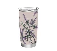 Old Style Hemlock Lavender Stainless Steel coffee cup with Lid coffee travel mug 20 oz for camping leakproof insulated tumbler with lid 20oz