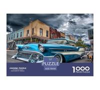 Old Style Sedan 1000 Pieces Jigsaw Puzzles For Adults Family Challenge Toys Stress Relieving Entertainment Cultivate The Spirit of Teamwork for Men, Women, Elders, Seniors 70x50cm/1000pcs