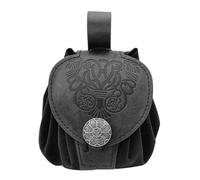 Old Styles Belt Bag Embossed Coin Purse Cube Bag Side Pack PU Leather Coin Purse Medieval Waist Bag Waist Pack