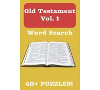 Old Testament Vol 1 Word Search: Word Searches with Easy to Read Print | Old Testament People and Places | Mind Sharpening for Kids, Seniors, and Adults