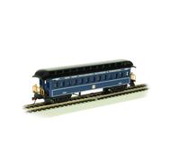 Old-Time Coach Car with Round End Clerestory Roof - B&O Royal Blue - HO Scale
