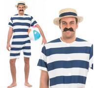 Old Time Mens Bathing Suit Adult Costume Medium (Chest 38"- 40")