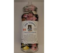 Old Timers Taveners Liquorice Allsorts in Reusable Retro Victorian Style 970 millilitre Plastic Jar 700 grams