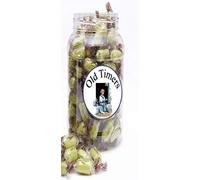 Old Timers Traditional Chocolate Limes by Stockley's in Reusable Victorian Style Sweet Jar 970 millilitres 600 grams