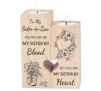 Old times Sister in Law Gifts, Candlestick - Gifts for Sister in Law, Sister in Law Birthday Gifts, Christmas Mothers Day Wedding Gifts for Sister-in-Law