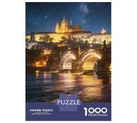 Old Town 1000 Piece Jigsaw Puzzle Prague Old Town Cardboard Puzzle Adult Puzzles Educational Puzzle Family Puzzle Best Jigsaw Puzzle Gift 70x50cm/1000pcs