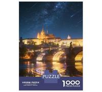 Old Town 1000 Piece Jigsaw Puzzle Premium Paper Best Jigsaw Puzzles Prague Old Town Adult Puzzles Home Decor Adult Puzzle Halloween 38x26cm/1000pcs
