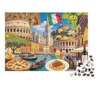 Old Town Bazaar Adult Jigsaws 1000Pc Recycled Material Jerusalem Jigsaw Puzzle Educational Game Decompression Parent Child Game Props for Home 70x50cm/1000pcs
