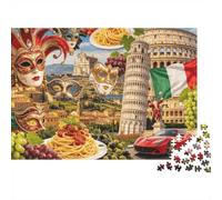 Old Town Bazaar Jigsaw Puzzles 1000 Pieces Recyclable Material Jerusalem Senior Puzzles Educational Game Decompression Parent Child Game Props 52x38cm/1000pcs