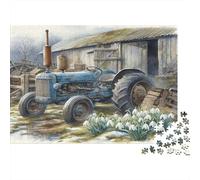 Old Tractor Barn Jigsaw Puzzle 1000 Pieces Recycled Paper for Adults Adult Jigsaws Educational Game Decompression Fun Home Activity Great Gift Idea 38x26cm/1000pcs