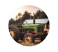Old Tractor Photo Farm Button Pins 1 Pc, 2.4 Inch Round Button Badges Metal Personalized Picture Photo Pin Buttons Kit For Craft Supplies Christmas Diy Party Projects, 12 PCS, One size