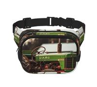 Old Tractor Photo Farm Fanny Pack For Women Waterproof Adjustable Belt Bags Waist Pack Fashion Casual Crossbody Bags Bum Bag For Running Workout Hiking Traveling, Black, One Size