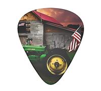 Old Tractor Photo Farm Guitar Plectrums 12 Pieces Set =>> Comfortable In The Hand With Smooth Edges Three Thicknesses To Match