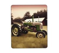 Old Tractor Photo Farm Mouse Pad with Non-Slip Rubber Base 10 x 12 inch Mouse Mat with Stitched Edge Gaming Mousepad for Wireless Mouse Computer Laptop Home Office Desk Pad