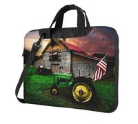 Old Tractor Photo Farm Printed Waterproof Laptop Case Ultra-Thin Portable One-Shoulder Laptop Bag 600d Oxford 13in/14in/15.6in
