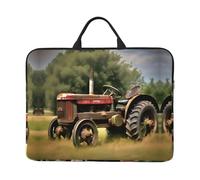 Old Tractor Photoes Farm 14 Inch Laptop Or Tablet Case,Durable and Water-Repellent Fabric, Lightweight, Business Casual
