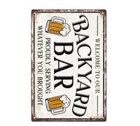 Old Traditional Metal Wall Art with Traditional Text for Home Deck Rectangular Rural Can Sign Permanent Iron Substance Inside Use Iron Wall Gestures for Commercial Sectors