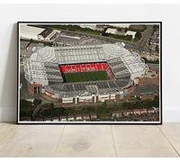 Old Trafford Man Utd Stadium Aerial Photo Theatre of Dreams Manchester United - Huge Classic Photo Poster, 24 x 36 inches
