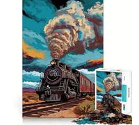 Old Train 1000 Adult Pieces Jigsaw Puzzle Mind Challenge Toy Together Fun Quality Cut (38x26cm)