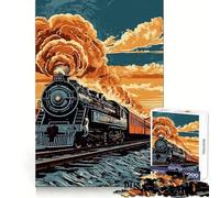 Old Train Jigsaw Puzzles for Adults1000 Pieces Mind Puzzle Cozy Relax Image Assembly (50x75cm)
