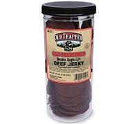 Old Trapper Old Fashioned Double Eagle Beef Jerky | Traditional Style Real Wood Smoked Made From 100% Lean Beef | 1 Jar (80Piece), 80Count