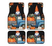 Old Truck Dwarf Pumpkins Autumn Car Floor Mats,4 Piece, Car Rug Durable Anti-Slip Waterproof Trim to Fit Liner Universal Fit Auto,Sedan,SUV,Truck