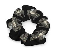 Old Truck Green Camouflage Hair Scrunchies for Women Elastic Hair Bands Soft Hair Ties for Styling Gift Christmas Valentine's Day