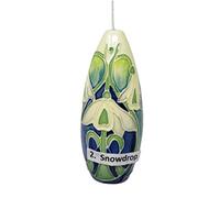 Old Tupton Ware Barrel Light Pull Designed by Jeanne Mcdougall Ceramic Blind Handle Tube Lined Pottery Snowdrop Design