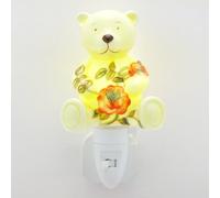 Old Tupton Ware - Pink Rose Design Teddy Bear Night Light FREE UK Delivery