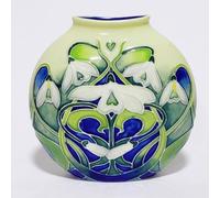 Old Tupton Ware - Snowdrop Design Round Flat Vase