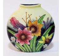Old Tupton Ware - Summer Bouquet Design Round Flat Vase
