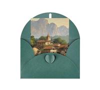 Old Viking Boat Print Blank Greeting Cards, Love Buttons, Pearl Paper Envelopes Suitable For Various Occasions - Anniversary Cards, Thank You Cards, Holiday Cards, Wedding Cards, Congratulations.