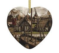 Old Viking Boat Print Christmas Tree And Holiday Decorations,Club Decorations