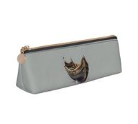 Old Viking Boats Print Triangular Pencil Case Cosmetic Pouch Stationery Organizer Travel Versatile Everyday