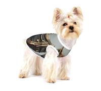 Old Viking Boats print Tshirts for Small Dogs Dog's Fashion Shirt Breathable Sleeveless Shirts for Small Dogs