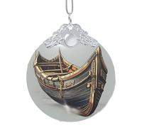 Old Viking Boats Xmas Home Decorations Ornaments, Hanging Christmas Tree Gift Pendant For Holiday Cheer