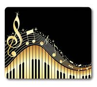 Old Vintage Abstract Piano and Music Note Rectangle Non-Slip Rubber Mouse pad Gaming Mouse Pad