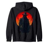 Old West American Gunslinger Outlaw Zip Hoodie